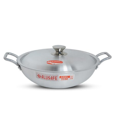 Alusafe Karhai With Lid