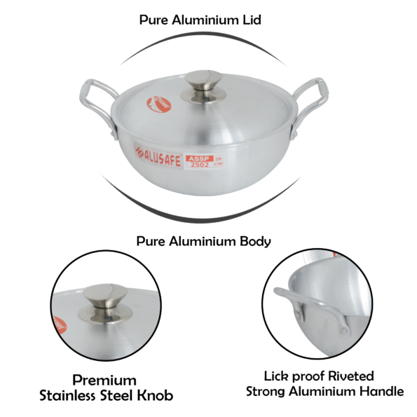 Alusafe Short Handle Pan