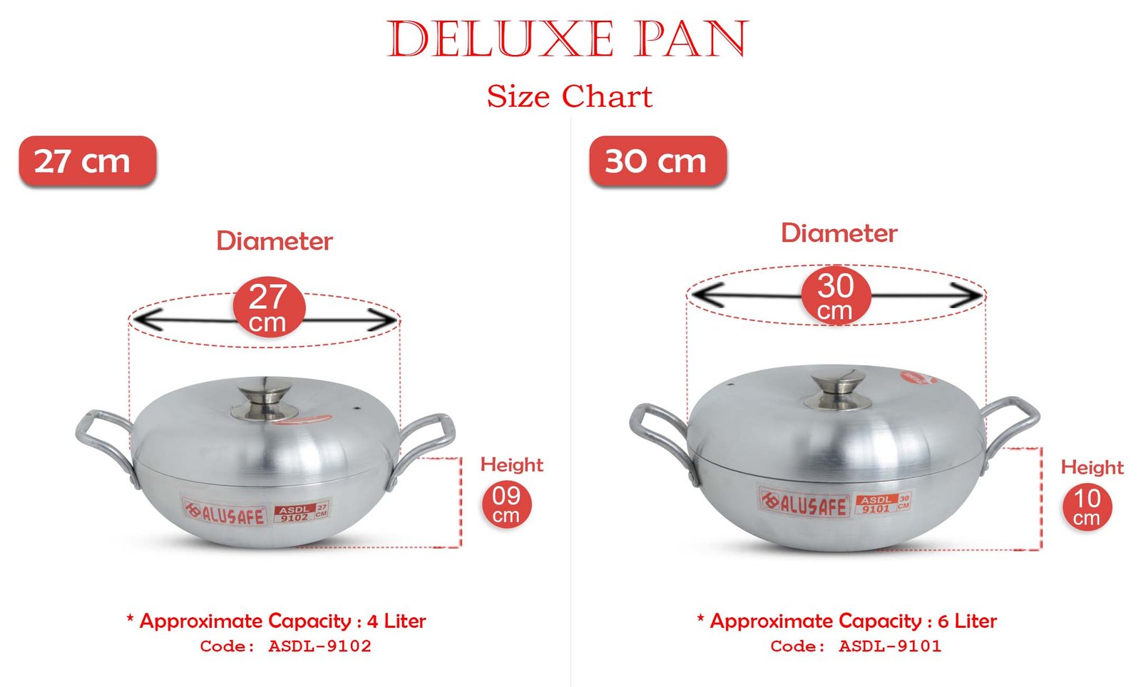 Deluxe pan Size Chart Website Banner
