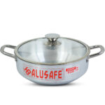 Alusafe Wokpan with Glass Lid