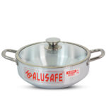 Alusafe Wokpan with Glass Lid