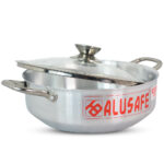 Alusafe Wokpan with Glass Lid
